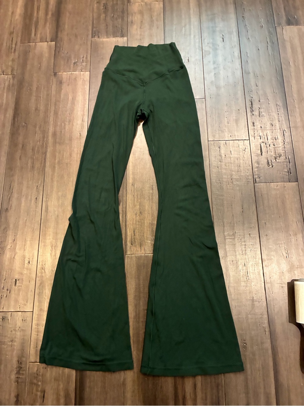 aerie Offline Real Me Leggings Forest Green Crossover High-Waist Flare